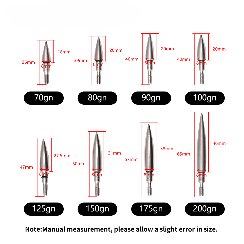 Arrow Carbon Shaft - 스테인리스 스틸 화살촉 - 12개 세트,