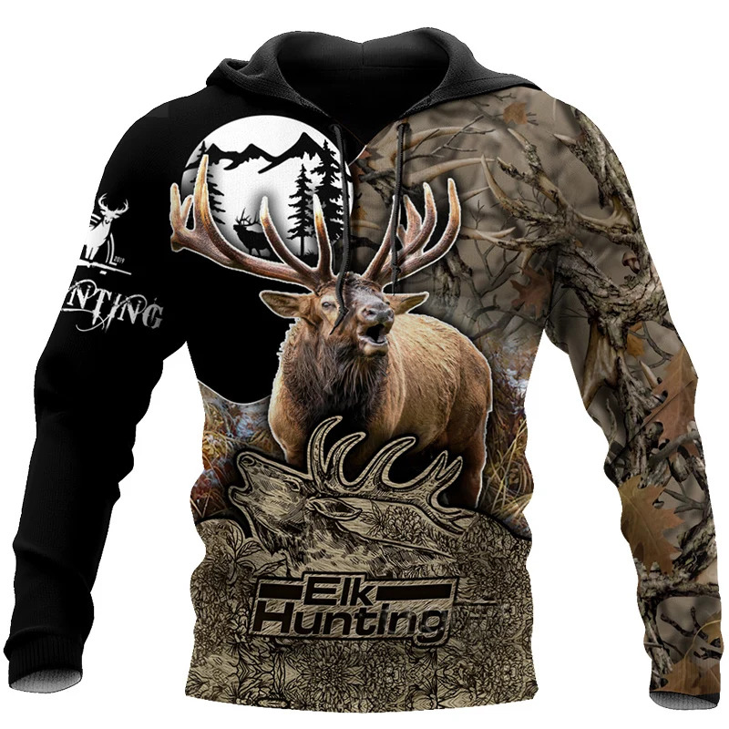 Outdoor Hunting Pictures - 맞춤형 사진 인쇄 패션 3D 엘크