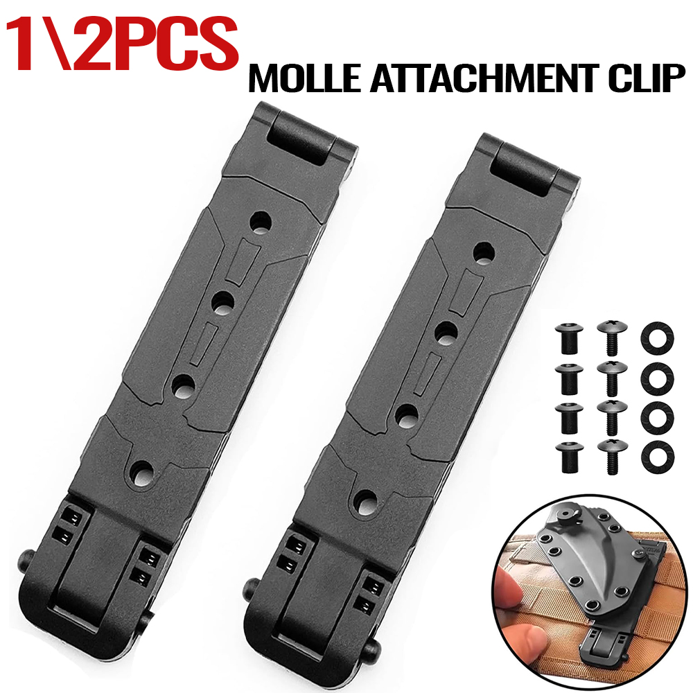 Outdoor Hunting Knife Set - 1/2개 야외용 버클 몰리 허리 클립