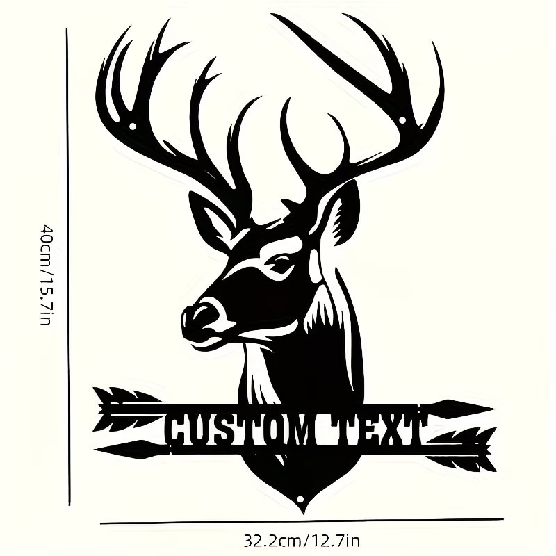 맞춤형 사슴 머리 금속 벽 장식, 사냥 애호가 및 야외 - Hunting Outdoor Christmas Decorations 리뷰 및 가격