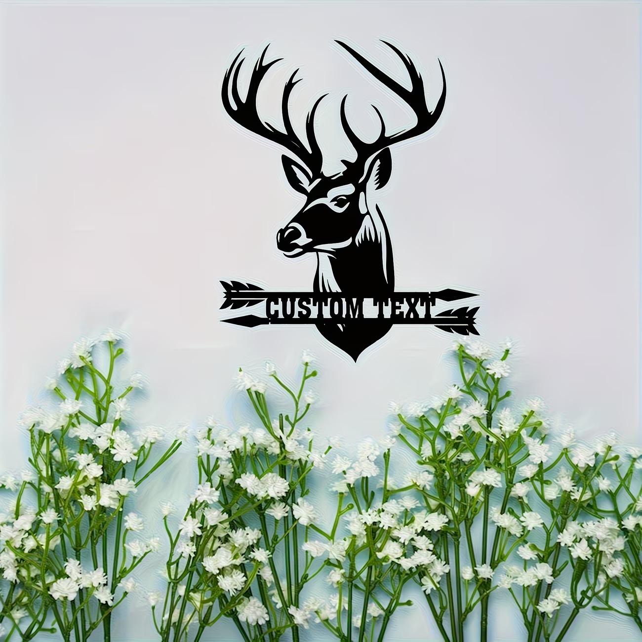 맞춤형 사슴 머리 금속 벽 장식, 사냥 애호가 및 야외 - Hunting Outdoor Christmas Decorations 리뷰 및 가격